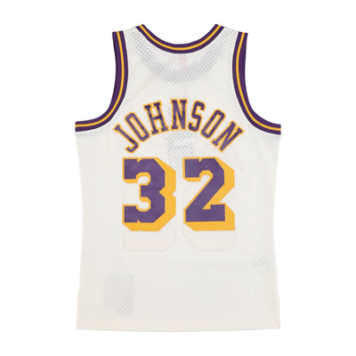 Mens Los Angeles Lakers Magic Johnson 1984 Swingman Replica Jersey
