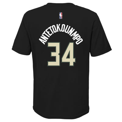 Kids Milwaukee Bucks Giannis Statement Name & Number T-Shirt
