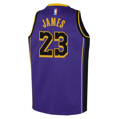 Boys Los Angeles Lakers Lebron James Statement Swingman Replica Jersey