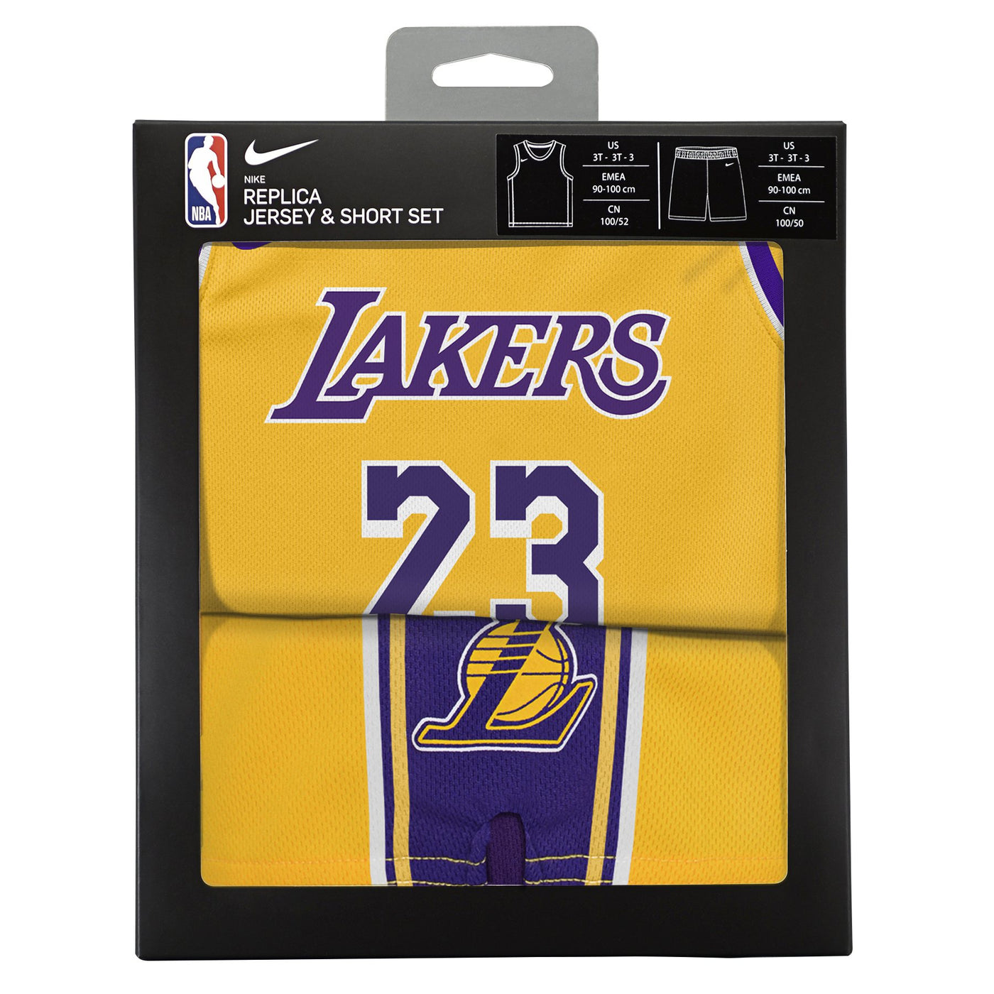 Kids Los Angeles Lakers Lebron James Icon Replica Jersey Set