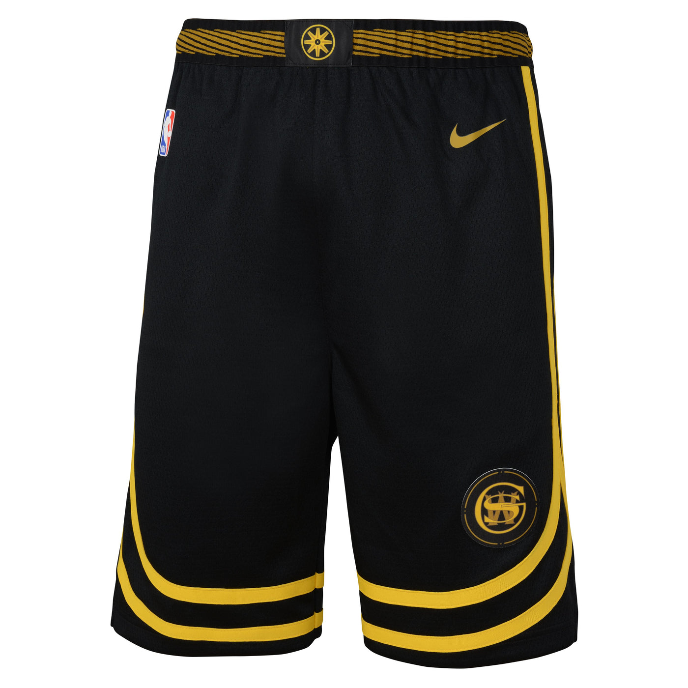Boys Golden State Warriors City Edition Swingman Replica Shorts