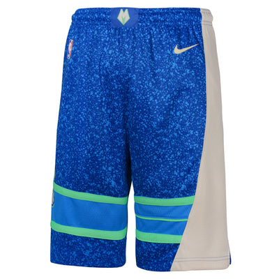 Boys Milwaukee Bucks City Edition Swingman Replica Shorts