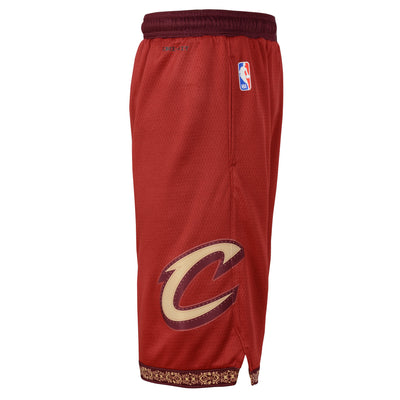 Boys Cleveland Cavaliers City Edition Swingman Replica Shorts