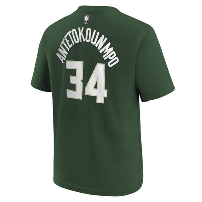 Boys Milwaukee Bucks Giannis Icon Name & Number T-Shirt