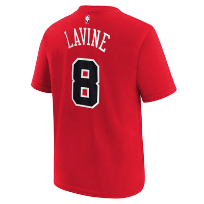 Boys Chicago Bulls Zach Lavine Icon Name & Number T-Shirt