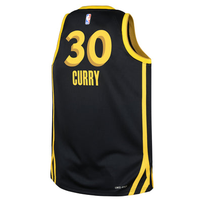 Boys Golden State Warriors Steph Curry City Edition Swingman Replica Jersey