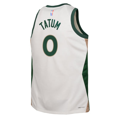 Boys Boston Celtics Jayson Tatum City Edition Swingman Replica Jersey