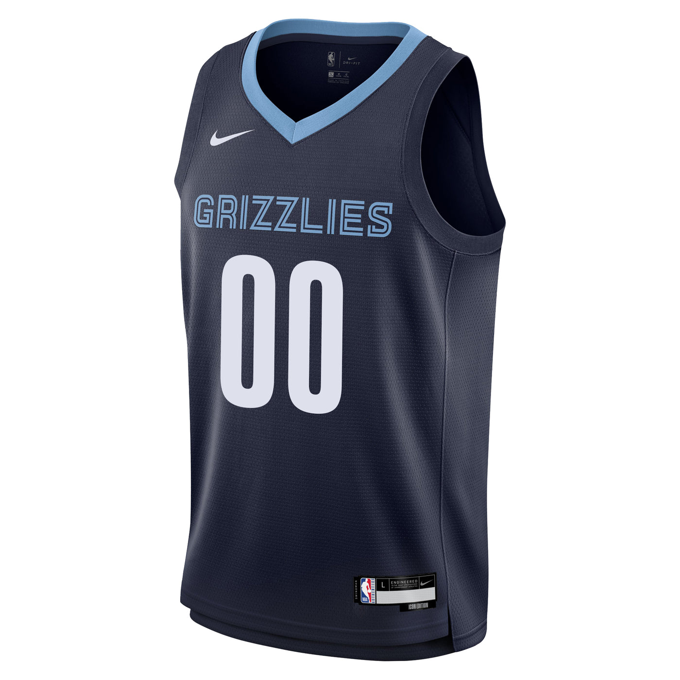 Memphis Grizzlies Blank Icon Swingman Replica Custom Jersey