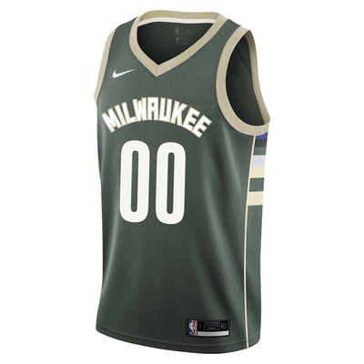 Junior Blank Milwaukee Bucks Swingman Icon Custom Jersey