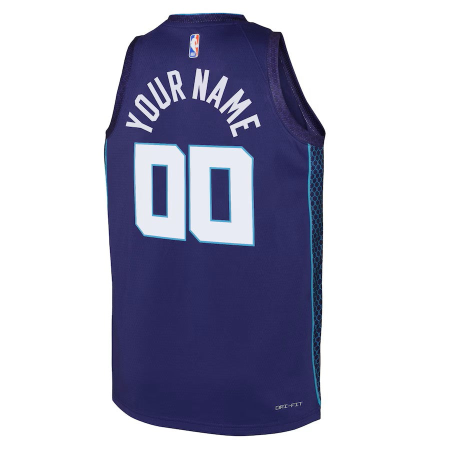 Boys Charlotte Hornets Blank Statement Swingman Replica Jersey