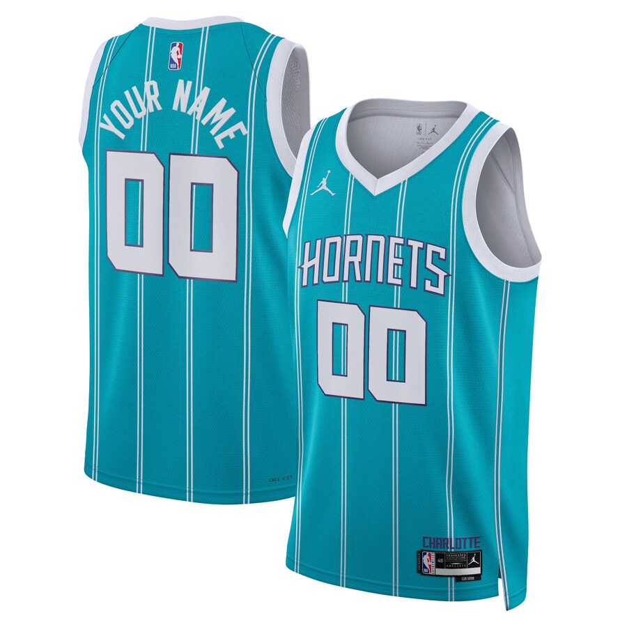 Charlotte Hornets Blank Icon Swingman Replica Custom Jersey