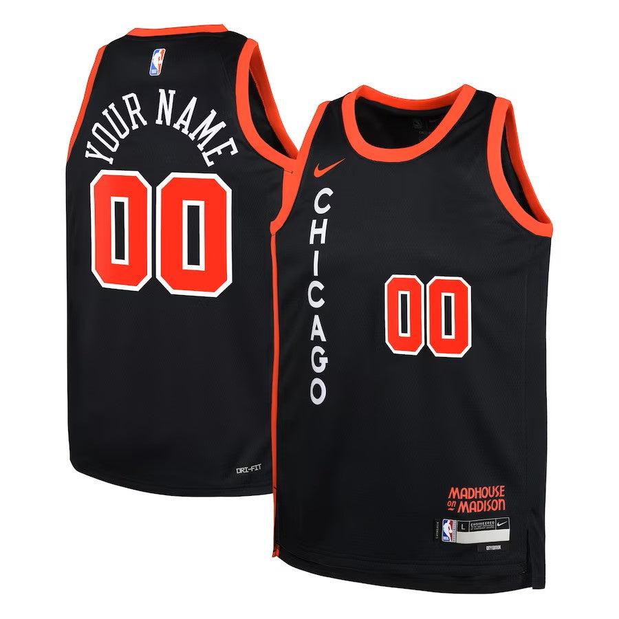 Custom bulls cheap city edition jersey