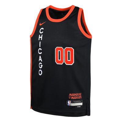 Boys Chicago Bulls City Edition Swingman Replica Custom Jersey