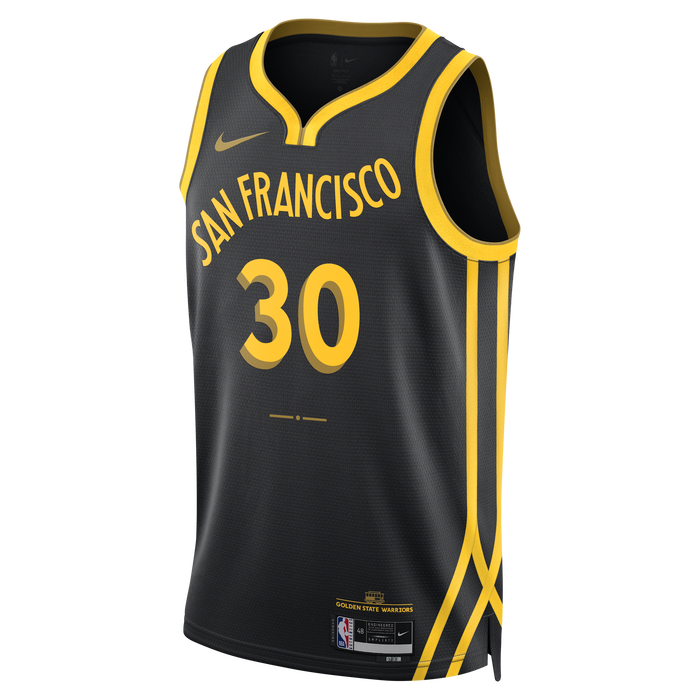 Mens Golden State Warriors Steph Curry Swingman City Edition Replica Jersey