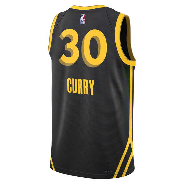 Mens Golden State Warriors Steph Curry Swingman City Edition Replica Jersey