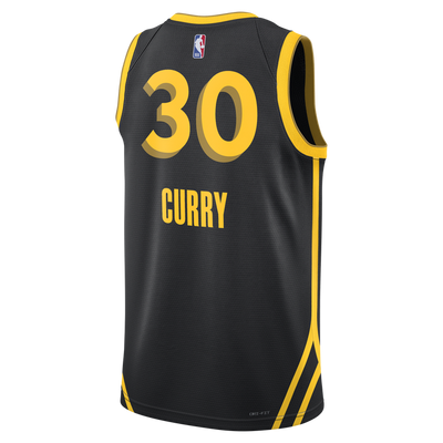 Mens Golden State Warriors Steph Curry Swingman City Edition Replica Jersey