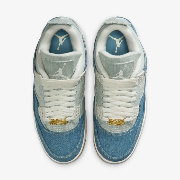 Womens Air Jordan 4 Retro Tex Denim Shoe