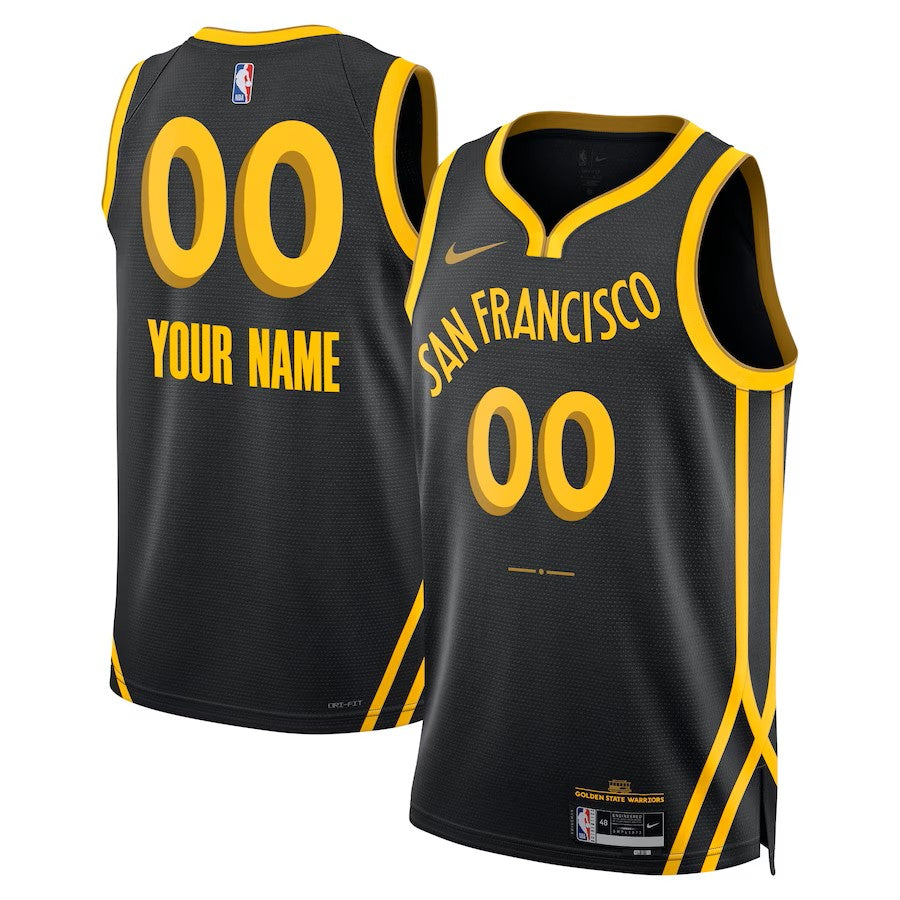 Boys Golden State Warriors City Edition Swingman Replica Custom Jersey