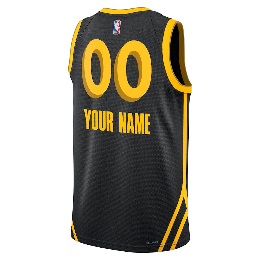 Boys Golden State Warriors City Edition Swingman Replica Custom Jersey