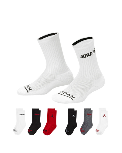 6 Pack Crew Socks