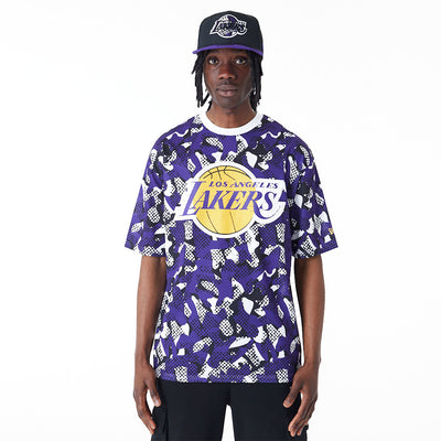 Mens Los Angeles Lakers Team All Over Print T-Shirt