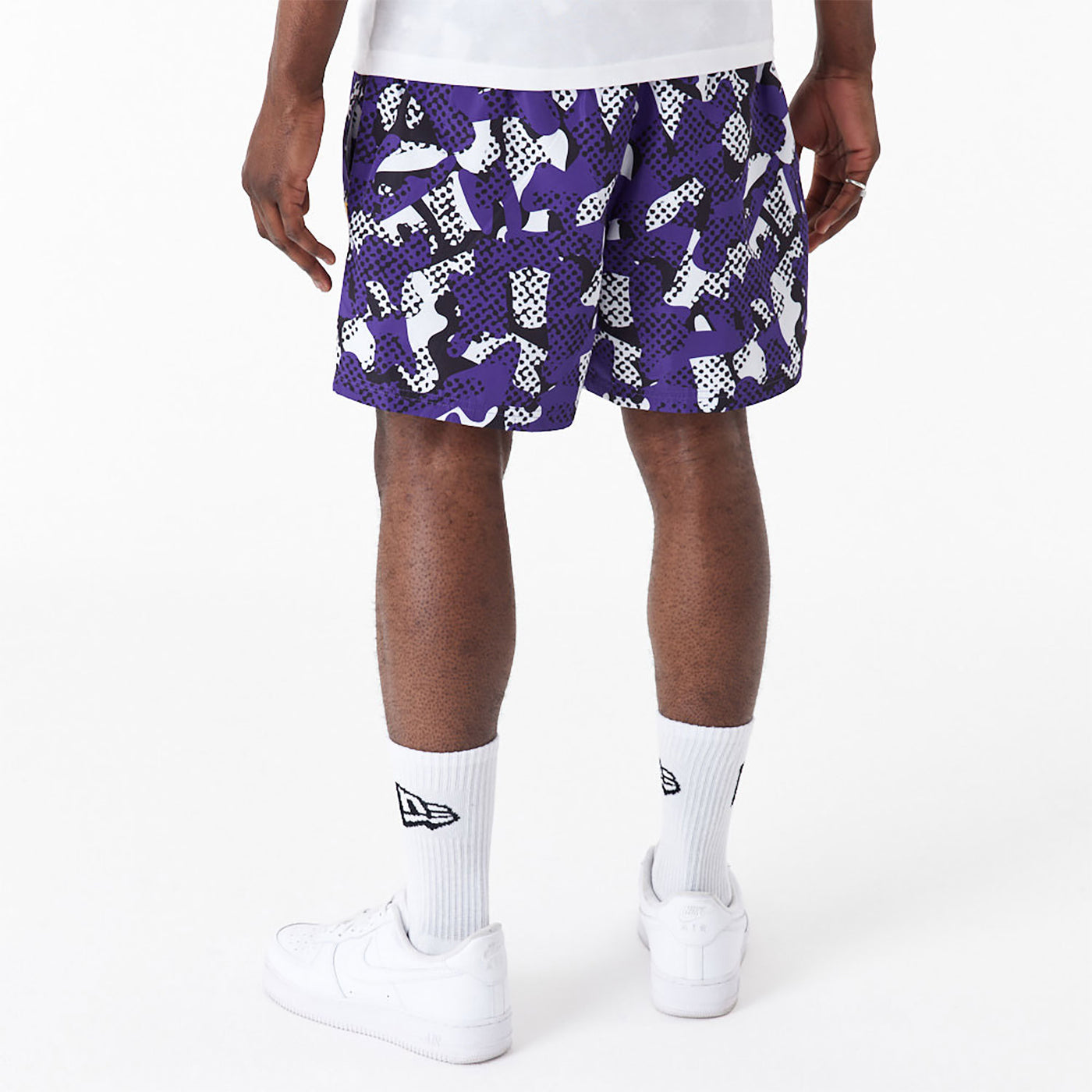 Mens Los Angeles Lakers Team All Over Print Shorts