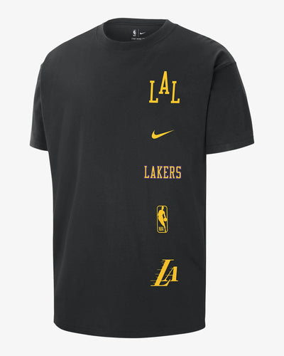 Mens Los Angeles Lakers Courtside City Edition M90 Logo T-Shirt