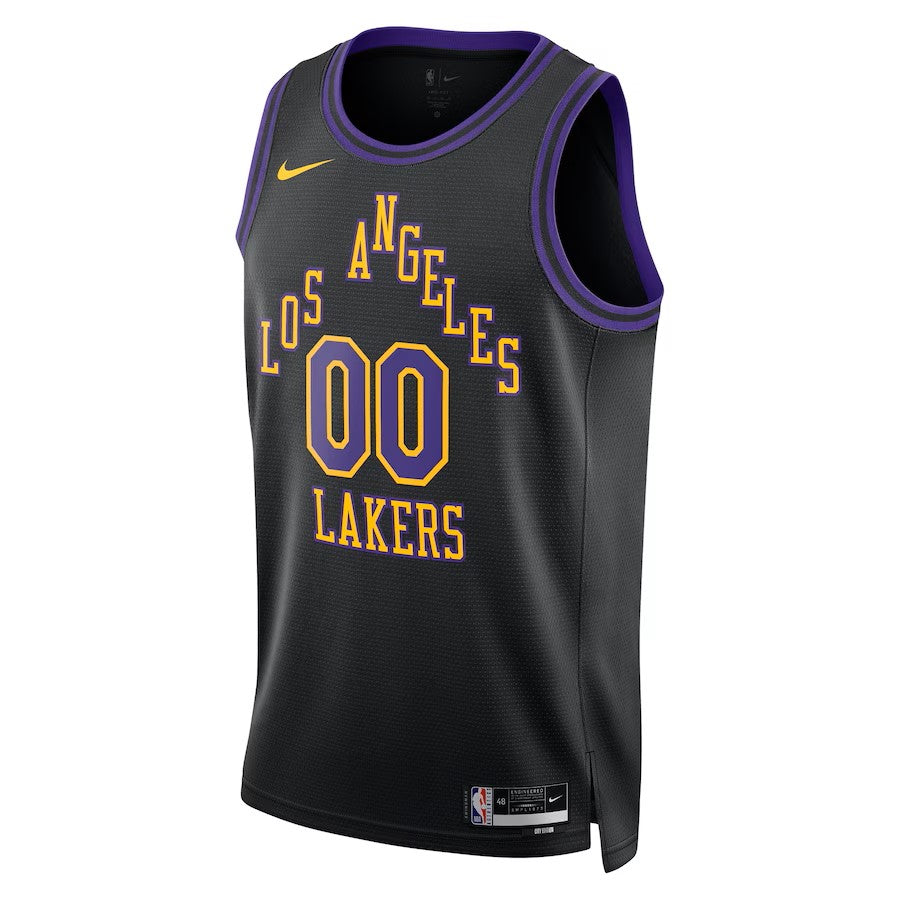 Los Angeles Lakers Lebron James Nike Swingman Jersey City Edition Boys store size XL