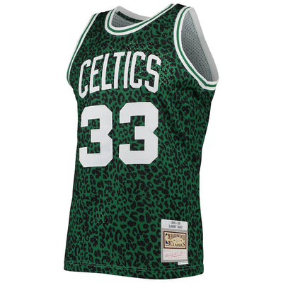 Mens Boston Celtics Larry Bird Wildlife Replica Jersey