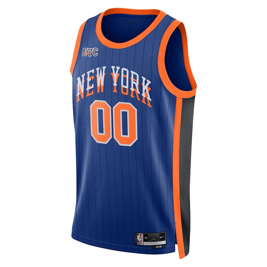 Boys New York Knicks City Edition Swingman Replica Custom Jersey