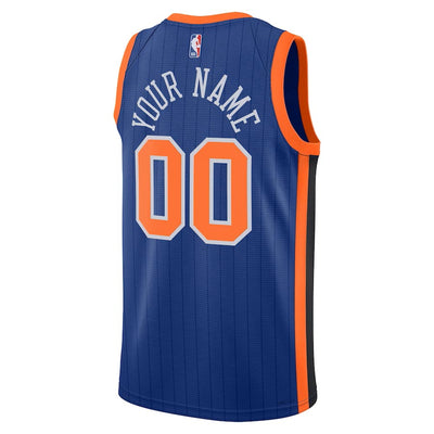 Boys New York Knicks City Edition Swingman Replica Custom Jersey