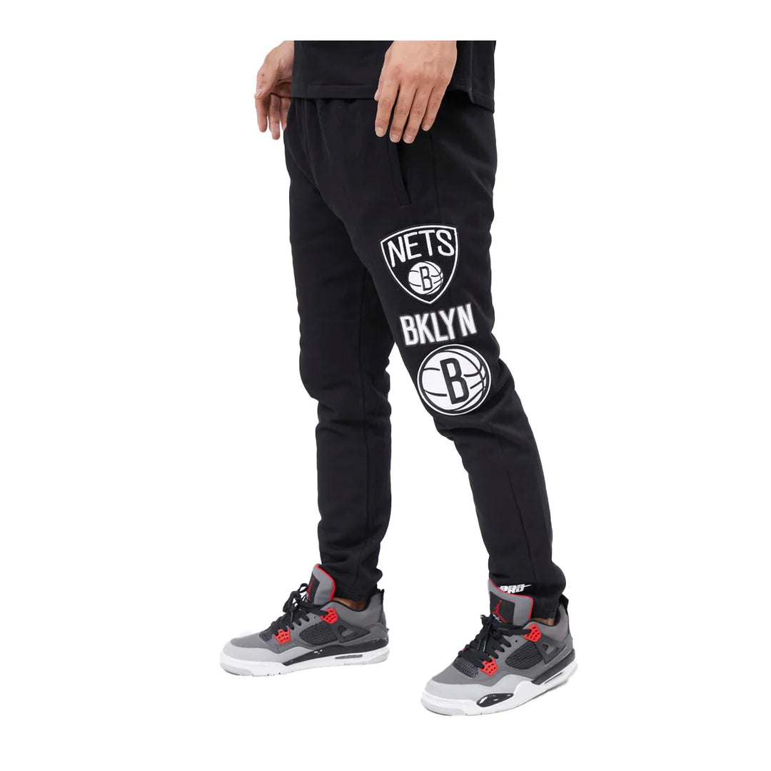 Shop Mens Brooklyn Nets Retro Classic Fleece Sweatpants Online NBA Store Middle East UAE
