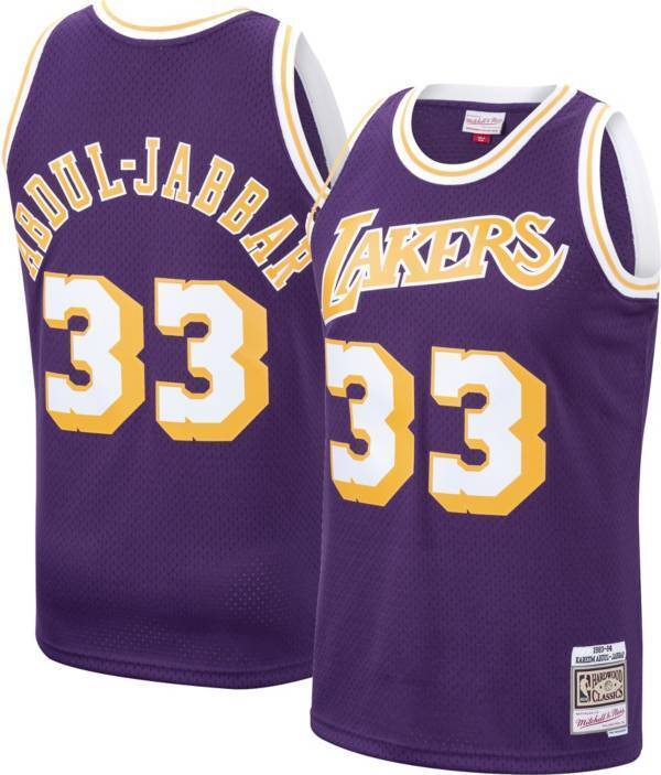 NBA Swingman Jersey Lakers 84 Kareem Abdul-Jabbar - Purple