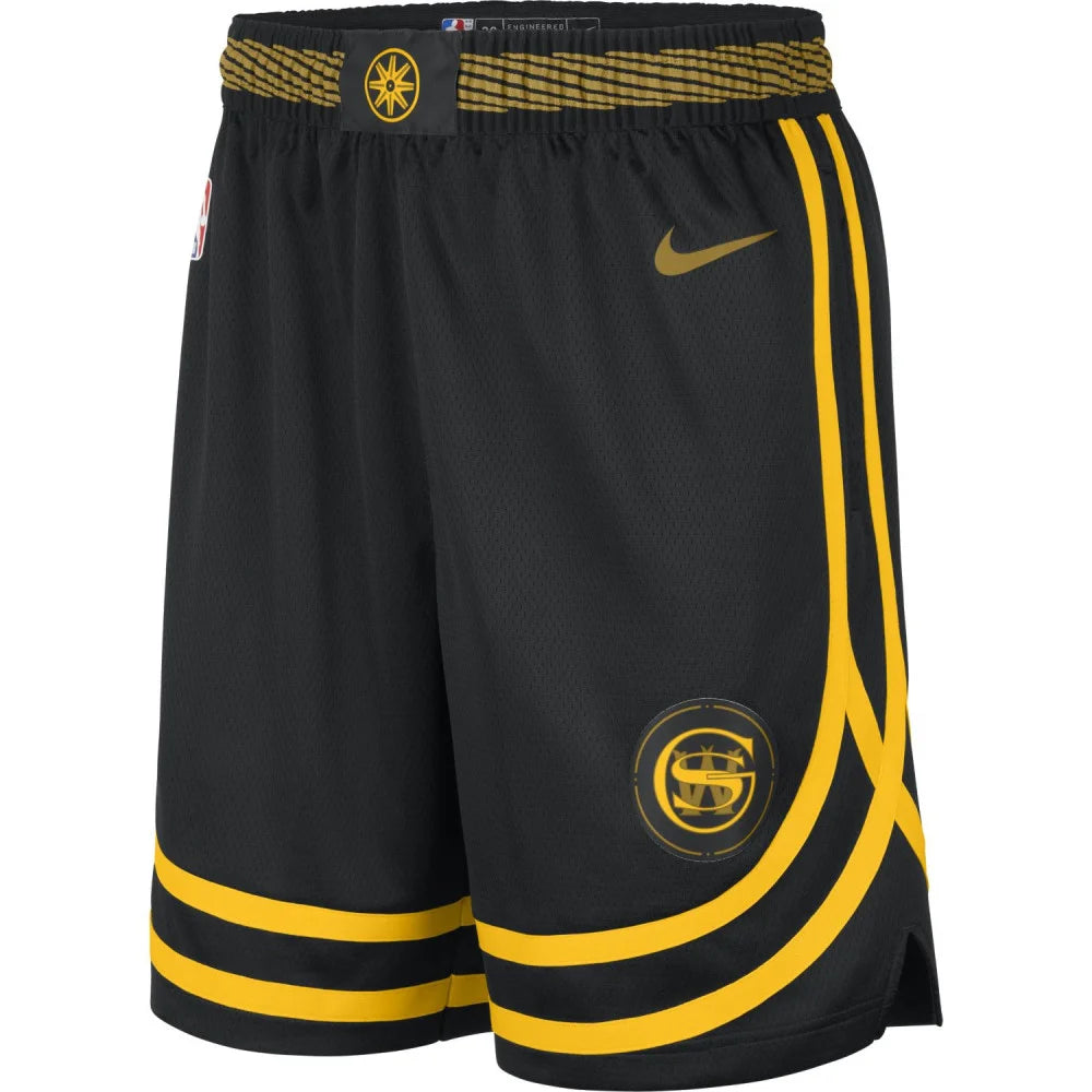 Mens Golden State Warriors Swingman City Edition Replica Shorts