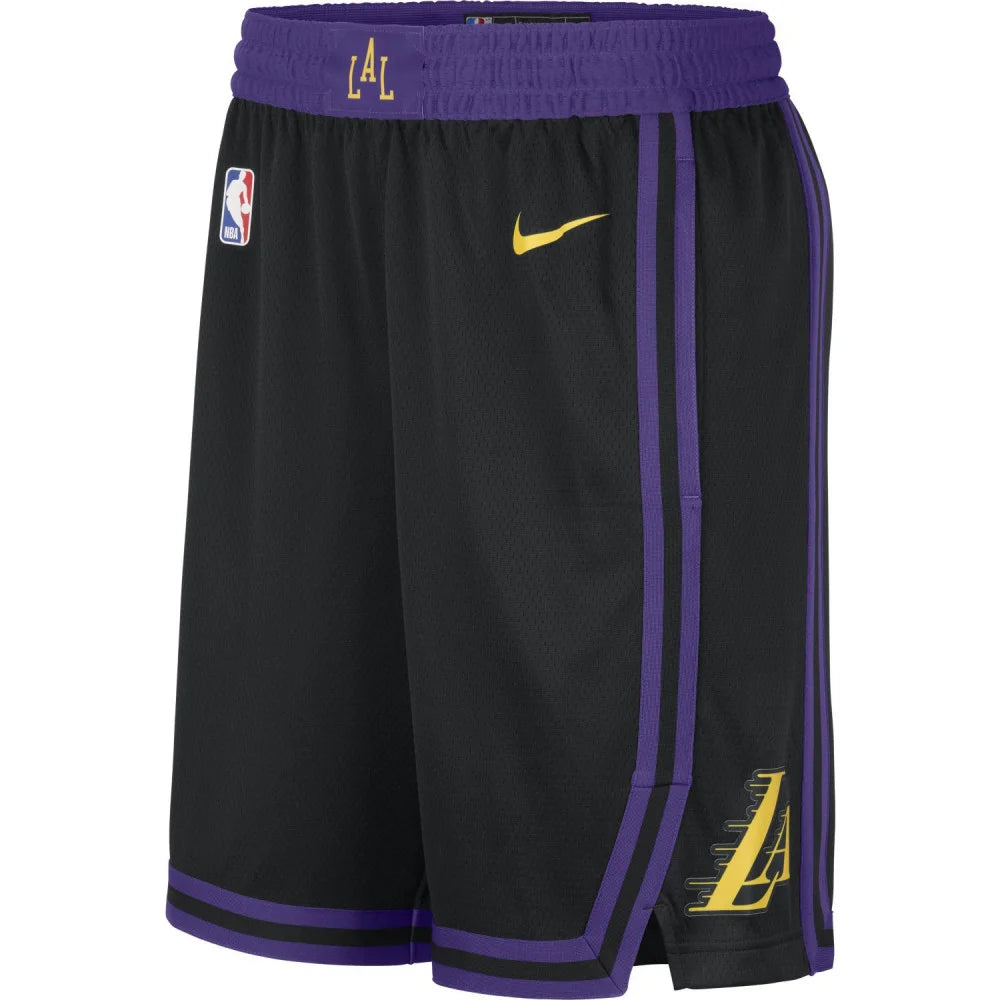 Mens Los Angeles Lakers Swingman City Edition Replica Shorts