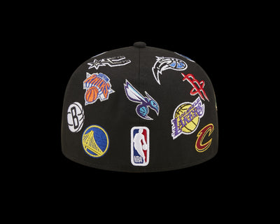 قبعة 59Fifty NBA ذات التصميم الكامل بالشعارات