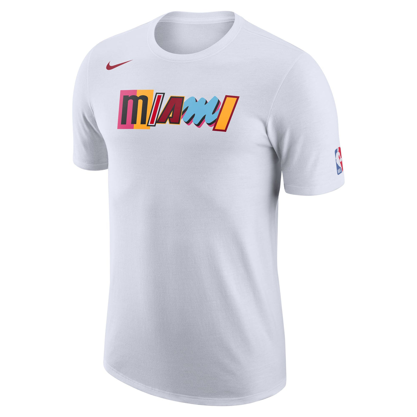 Mens Miami heat Logo City Edition Short Sleeve T-Shirt