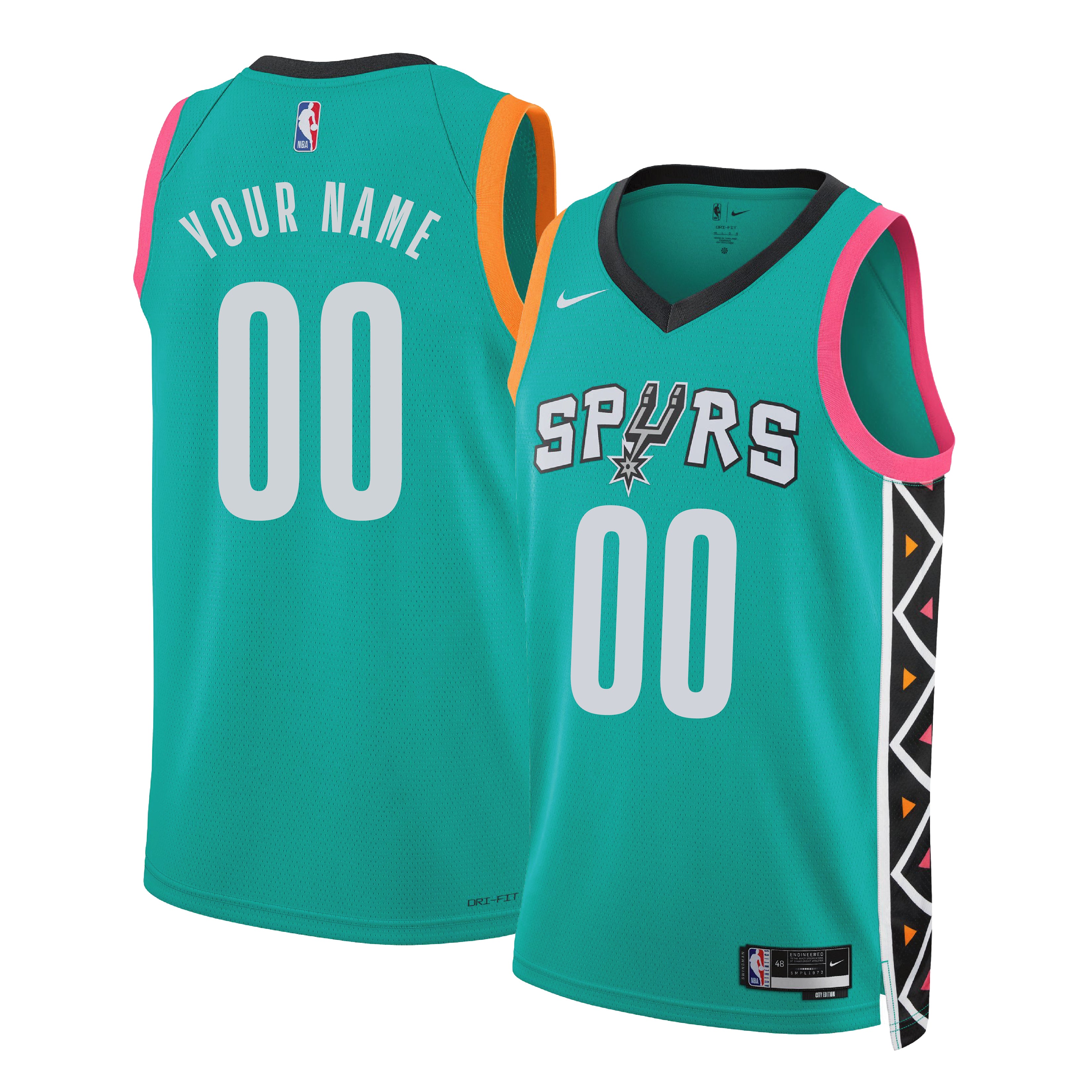 San Antonio Spurs Women's NBA Team apparel shirt XXL L/S