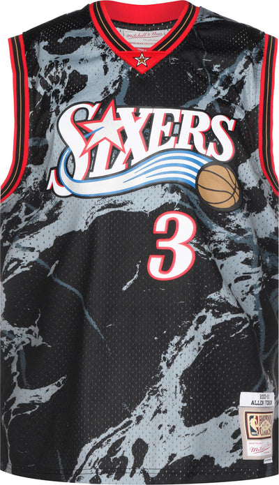 NBA Team Marble Swingman Jersey Philadelphia 76ers 2000 Allen Iverson