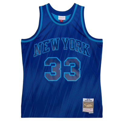 قميص فريق نجوم الدوري بتصميم أحادي اللون لفريق نيويورك نيكس عام 1991 بلاير باتريك يوينج